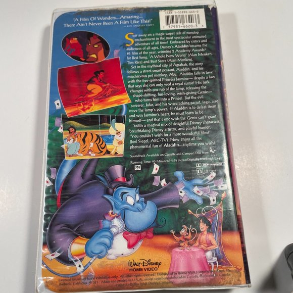 Disney Aladdin VHS - Picture 3 of 3